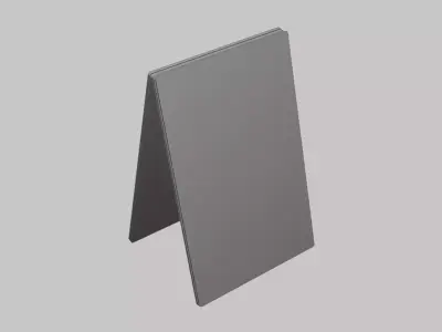 Acrylic Display Stand - Geometry Only No Textures No Materials 3D model