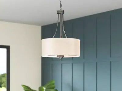 Broyles Light Drum Chandelier 3D model