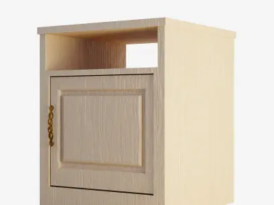 Bedside Table Low-poly 3D model