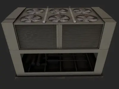 Rooftop Air Conditioner1 Low-poly 3D model
