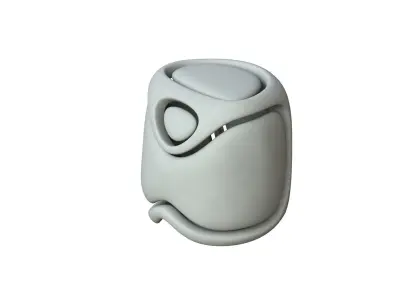 SciFi Cube Object No 68243 Low Poly Shape Low-poly 3D model