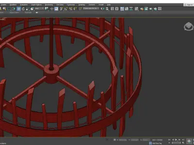 Revel Chandelier Low-poly 3D model