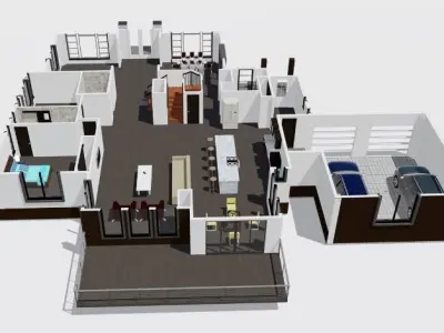 Exterior Interior Home Revit 3D model