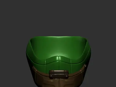 gas mask  scifi high poly sculpt ver4 3d printable 3D model 3D model