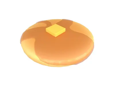 Pancake v2 Pack 01 Low-poly 3D model