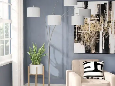 Lehigh Tree Floor Lamp - 2 Colour 3D model