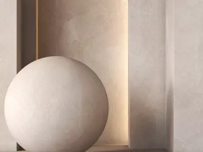 Decorative Scandinavian Plaster Wall Texture 4K - Seamless Texture