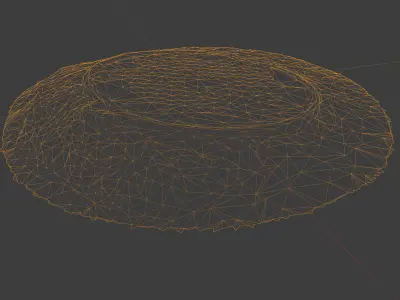Photorealistic 3D scan of manhole Hatch cover Sewer Manhole Low-poly 3D model 2