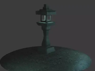 Lighthouse Low-poly 3D model 11