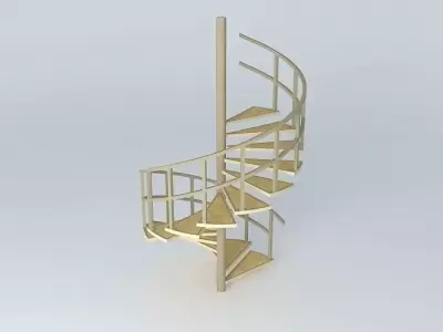 Spiral Stairs Free 3D model