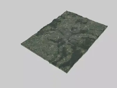 Poznan City Low-poly 3D model