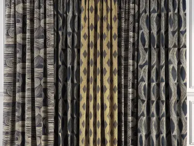 Curtain Set 58 3D model