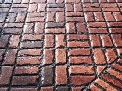 Red Brick Flooring Texture