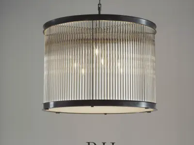 1920S ESSEX CRYSTAL ROD CHANDELIER 36 3D model