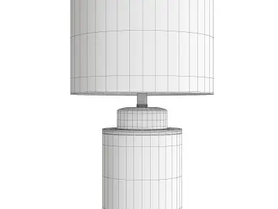 Ellie Tumbling Block Ceramic Metal LED Table Lamp Low-poly 3D model