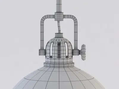 Industrial Design Kitchen Lamp 3D model