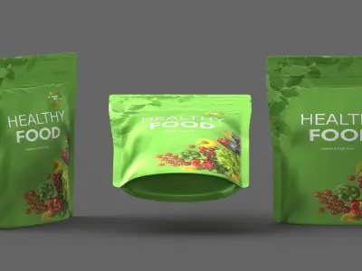 stand up pouch collection v2 PBR 3D model