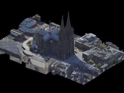 Cologne Cathedral Hohe Domkirche St Petrus 3D Scan 3D model