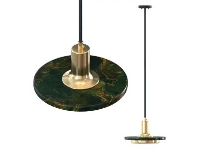 Double Circle Pendant Light 3D model