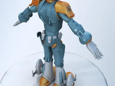 Cartoon Spaceman 3D model