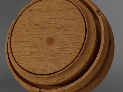 Seamless PBR Wood - Oak Red Dark 001 Texture