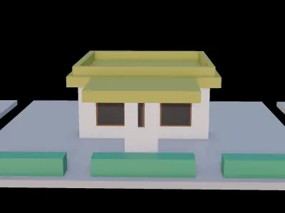Low Poly City Mini Pack Low-poly 3D model