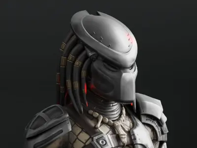 Predator RIGGED3D Character Model Low-poly 3D model