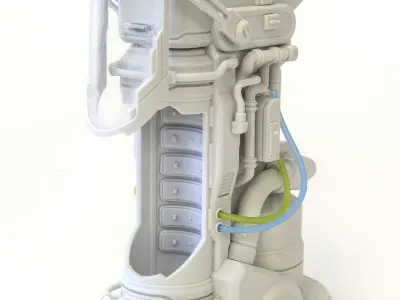 MECS70-B Stasis Pod 3D print model