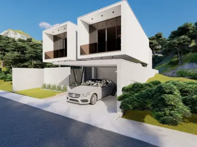 Casa Scene-villa-modern house 3D model