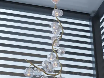 Modern Stair Chandelier   3D model