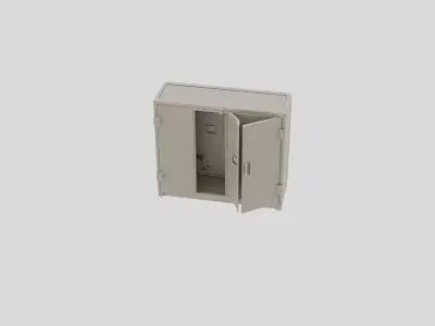 Doctors Medical Supply Cabinet for 3D print 3D model
