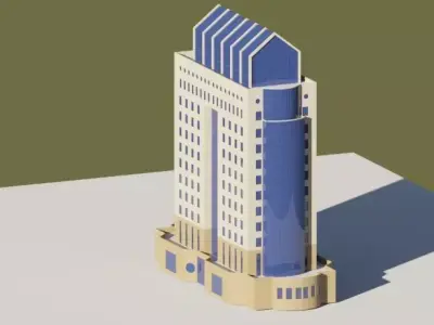 Building 02 3D model buy