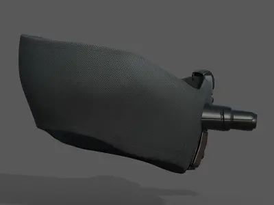 Gas mask respirator scifi futuristic  Low-poly 3D model