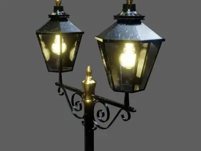 old street light 3D model