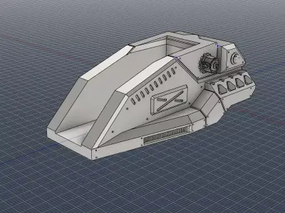 Medium Turret V3 HD 3D print model