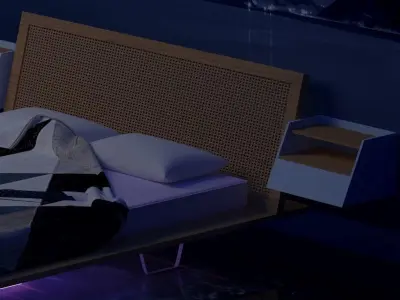 Flying bed 3D model