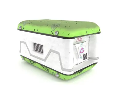 Sci-Fi Box Case Crate 3D model 3D model