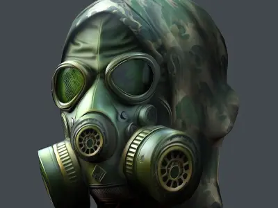 Helmet 3d model military combat  Military scifi helmet Low-poly Low-poly 3D model