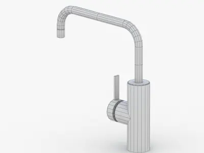 1666 - Water Tap Low-poly 3D model