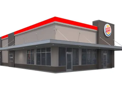 Retail-020 Burger King 3D model