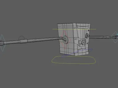 Robot Rig Low-poly 3D model