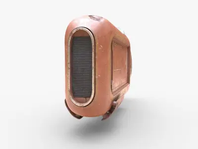 Rey Speeder Low-poly 3D model