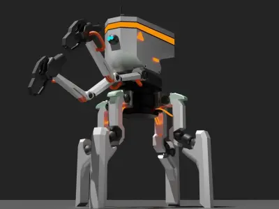 Four legs robot 3D model