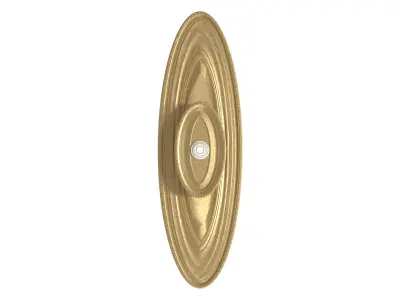 Old Gold Design Classic Handle Door 3D model