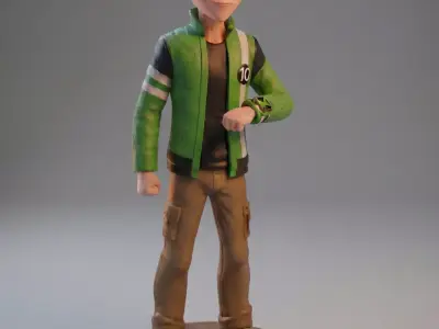 Sci-Fi Hero Figurine 3D Printable STL 3D print model