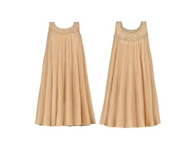 Tent Dress Low-poly 3D model