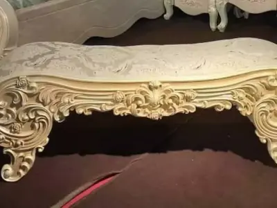  Queen Anne Vanity Bench  3D print model