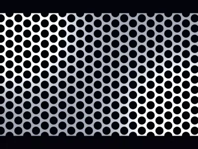 Perforated panel with 58 percent opening 25O103 3D model