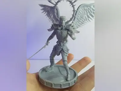 Mechanical angel robot miniature 3D print model