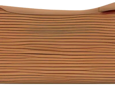 Stack of Brown Paper Napkins Low-poly 3D model